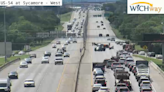 Crash on westbound Kellogg backs up traffic