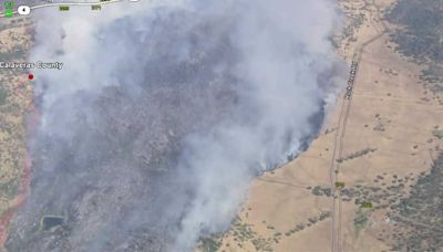 Aero Fire: Fast-moving vegetation fire in Copperopolis prompts evacuation orders, Highway 4 closed