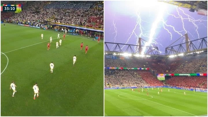 BREAKING: Germany vs Denmark has been suspended - the footage is terrifying