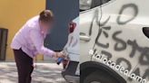 Furia en CDMX: Mujer vandaliza camioneta por estacionarla cerca de su casa