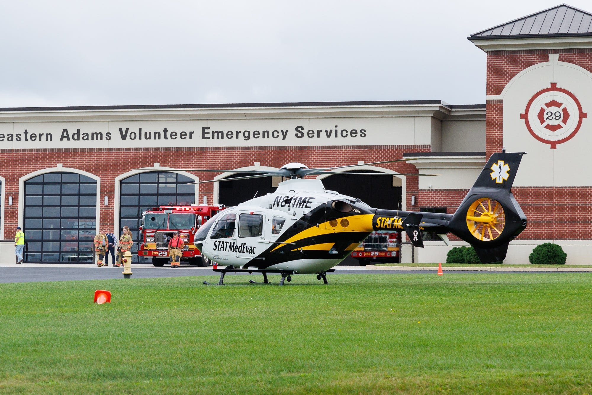 Victim airlifted after being struck by vehicle in Conewago Township