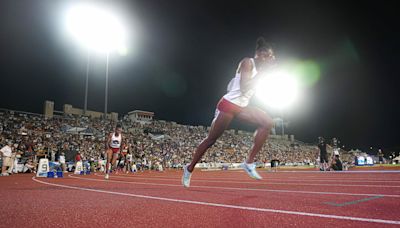 No collegiate women’s team has ever run the mile relay as fast as Arkansas did Saturday