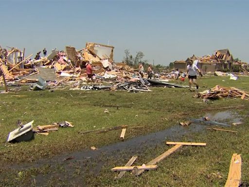 Tornado damages 8 homes on Frisco block, including 5 belonging to firefighters