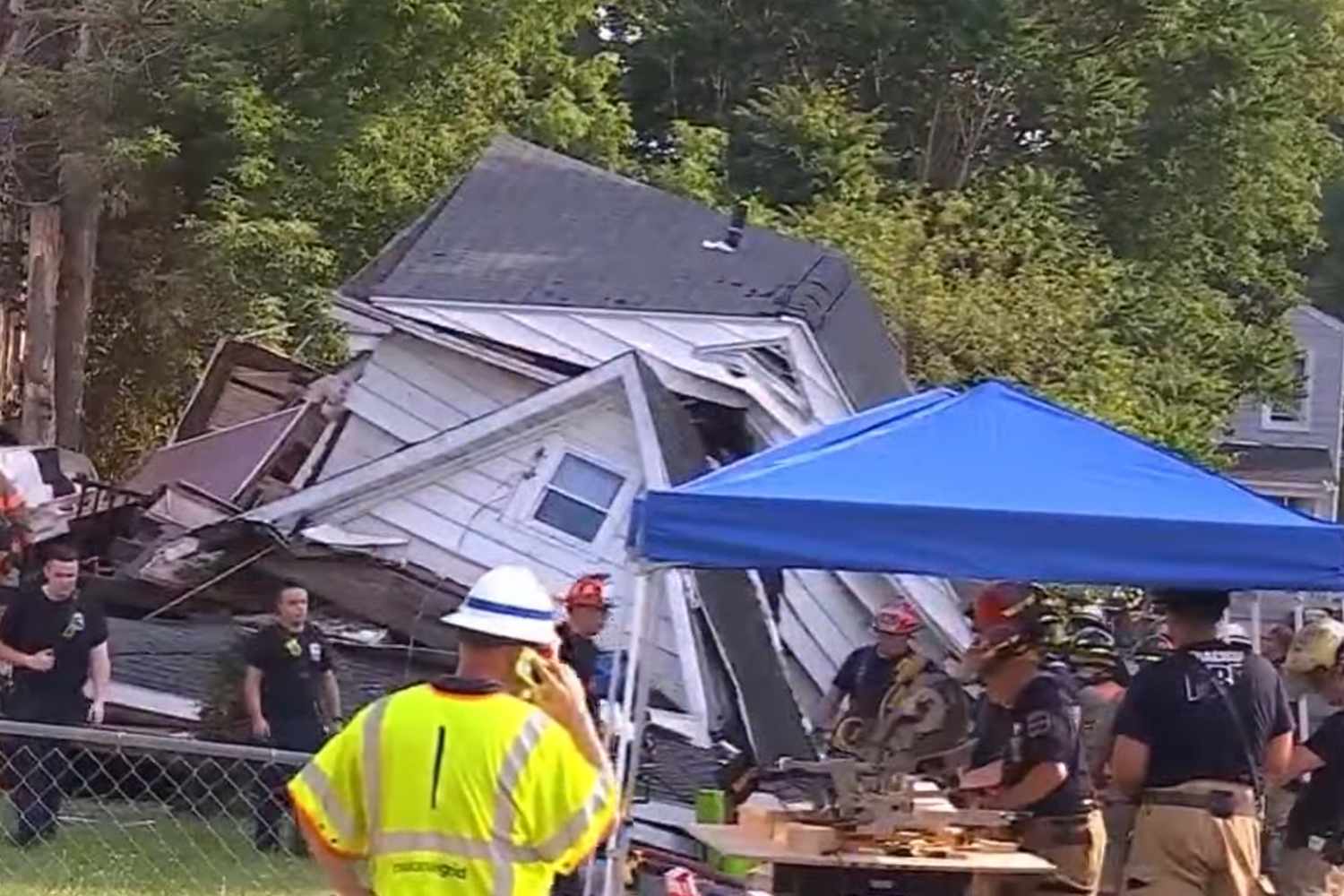 Serious Injuries Reported in 2-Story House Collapse in New York, but 'Miraculously' No Deaths