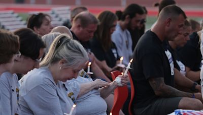 ‘A true hero’: Euclid police officer Jacob Derbin remembered by friends, teammates during vigil at alma mater