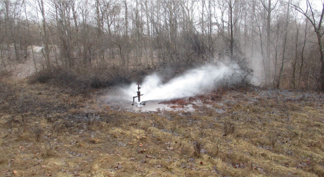 Fracking waste wells owned by an Ohio senator are leaking. The state paid $1.3 million to clean it up