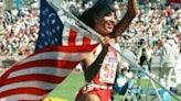 Florence Griffith-Joyner holds the world record in 100m and 200m, set at the Seoul Olympic Games in 1988