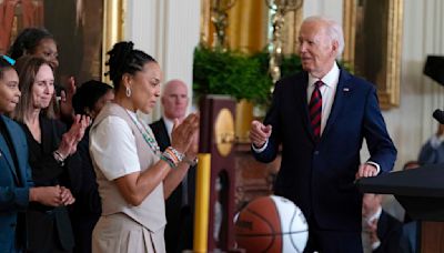 Biden honors NCAA basketball champs South Carolina and UConn for historic 2024 title runs