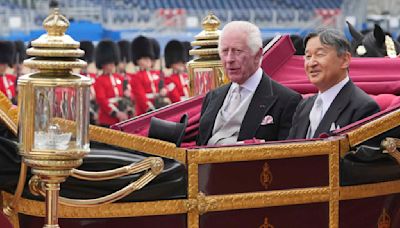 Japanese emperor reconnects with the River Thames in state visit meant to bolster ties with UK