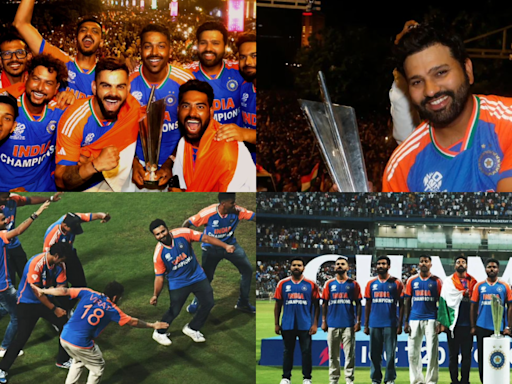 In Pics: 15 Pictures to prove how Rohit Sharma, Virat Kohli and team received the warmest, heartiest reception from Mumbaikars in Victory Parade