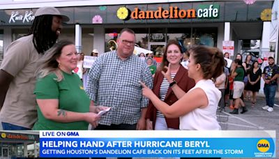 'GMA' helps surprise Houston's Dandelion Café with $15,000 in Hurricane Beryl relief