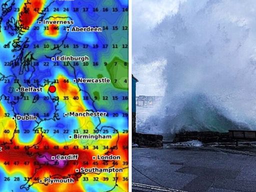 Weather maps reveal exact date UK will be hit by 500-mile rain bomb