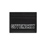 [全新真品代購-F/W22 SALE!] GIVENCHY LOGO 黑色皮革 信用卡夾 / 皮夾 (紀梵希)