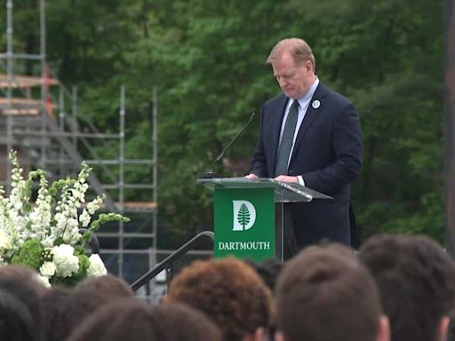 Raw video: NFL Commissioner Roger Goodell speaks at service for Buddy Teevens