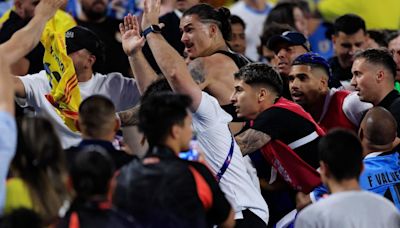 Uruguay's Darwin Nunez, other players fight fans after heated Copa America semifinal loss in Charlotte