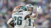 Eagles clinch playoff spot as two stars reach rare mark in milestone win over Giants