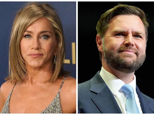 Jennifer Aniston blasts J.D. Vance over 'childless cat ladies' view on Kamala Harris