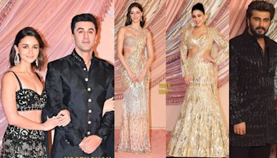 Alia Bhatt Ranbir Kapoor, MS Dhoni-Sakshi, Arjun Kapoor, Sara Ali Khan, Ananya Panday and others arrive at Anant Radhika Sangeet ceremony