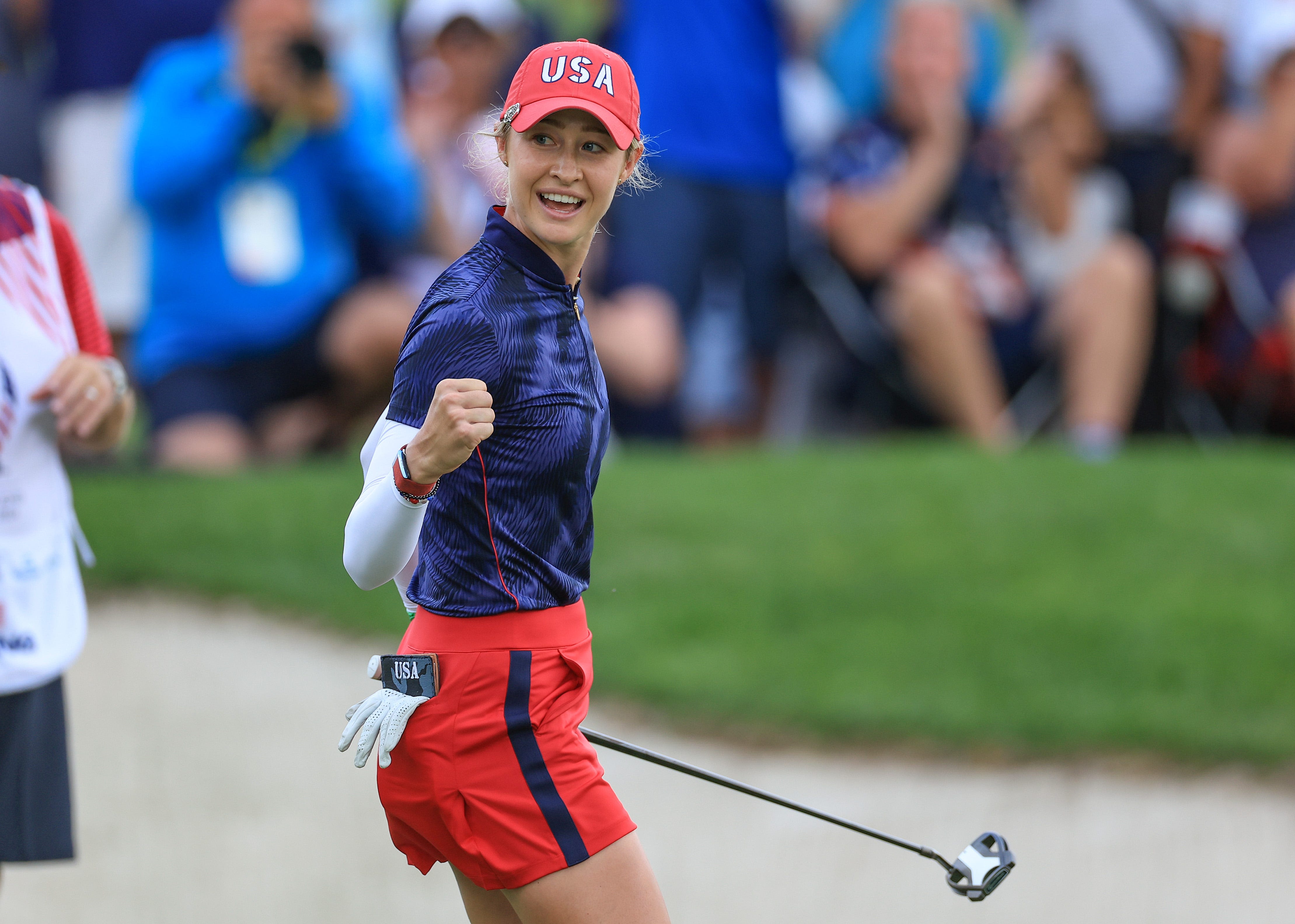 Nelly Korda leads Team USA to 6-2 advantage after Day 1 of Solheim Cup