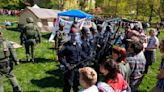 In photos: Dozens arrested in IU's Dunn Meadow at pro-Palestinian protests