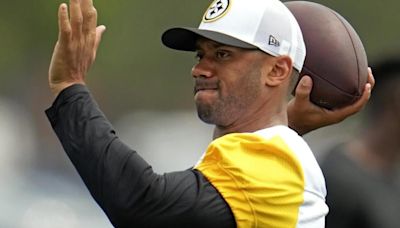 Russell Wilson having ‘short-term misery,’ held out of first two Steelers practices with calf issue