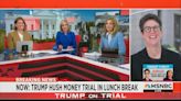 Rachel Maddow Describes Trump’s ‘Colorful’ Entourage in Court: ‘The Hells Angels Leader’ Is ‘Wearing a Very Flamboyant Suit’