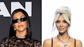 Kourtney Kardashian felt 'pressure' from her sister Kim comparing their businesses and admits they were 'competitive' with each other growing up