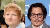 Ed Sheeran under fire for posing with Johnny Depp in backstage photo