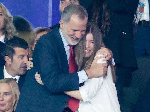 Así vivió la infanta Sofía la épica victoria de la selección española