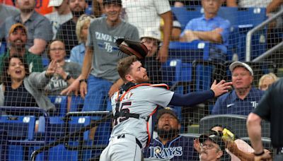 Detroit Tigers' Carson Kelly (ribs) banged up, but 'very available'; Andy Ibáñez close