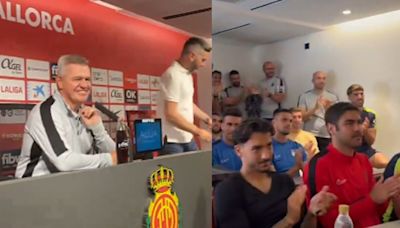 VIDEO: Javier Aguirre se conmueve porque jugadores del Mallorca lo despiden con aplausos