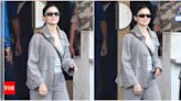 Alia Bhatt makes a stylish return home after London event | Hindi Movie News - Times of India