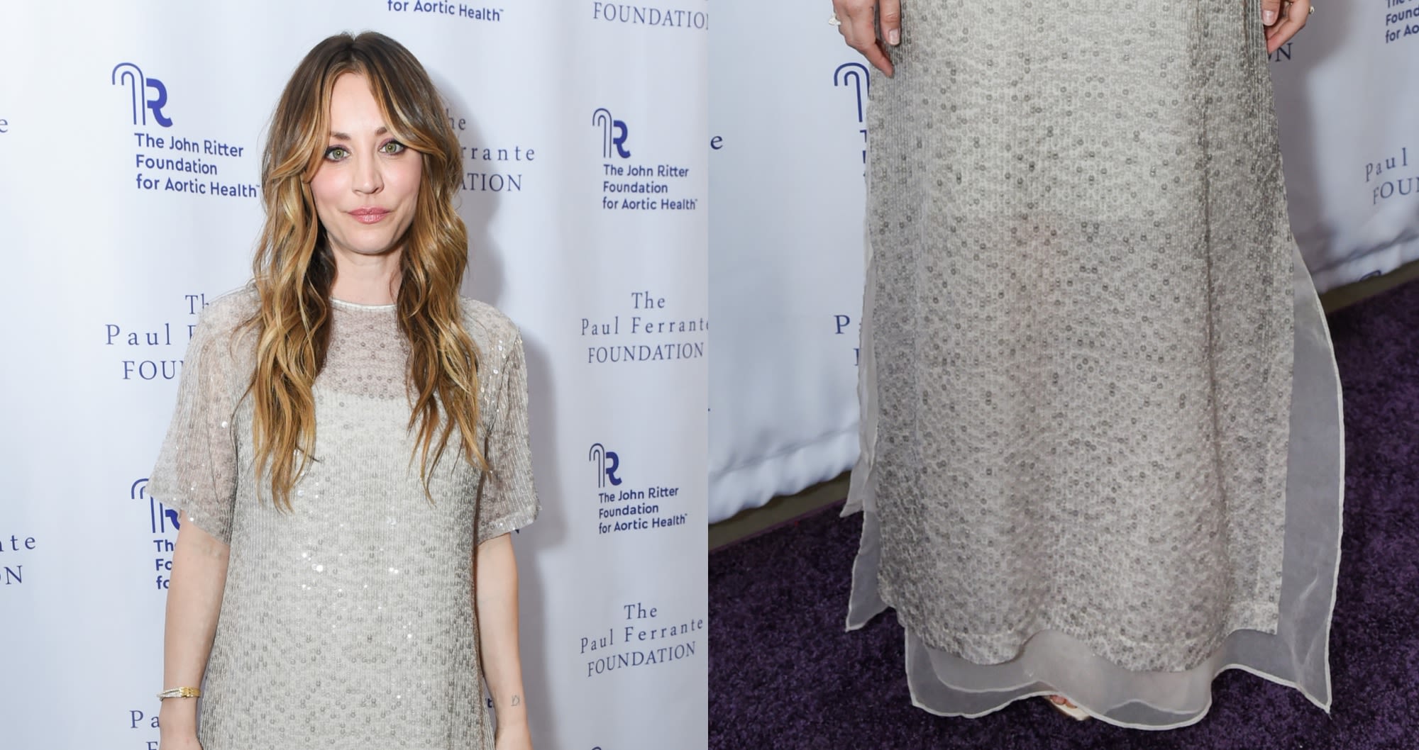 Kaley Cuoco Steps Out in Brunello Cucinelli Sandals for 2024 Heart Gala