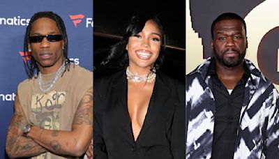 New Couple??? Travis Scott Seemingly Pops Out With 50 Cent's Ex Cuban Link, Rick Ross Pokes Fun At 50