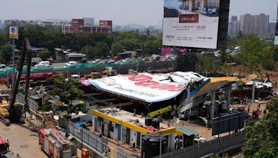 Massive billboard collapses in Mumbai, killing at least 14