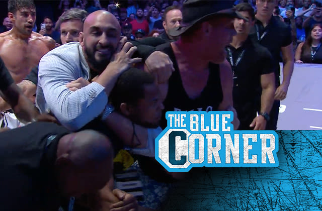 Wild scene: Karate Combat president chokes out cornerman who sparked brawl mid event