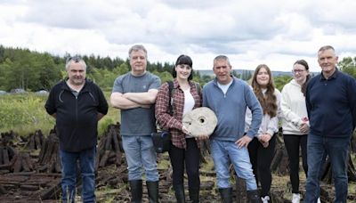 Archaeologists from the National Museum visit Sligo bog after rare artefact find