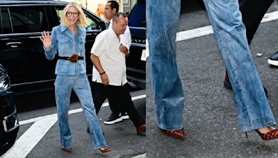 Cate Blanchett Adds Wild Flair to Denim Ensemble With Reptile Print Louboutins for ‘Good Morning America’ Appearance