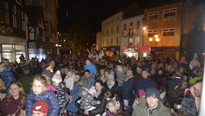 Town's Christmas lights switch on to change location this year