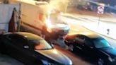 Video shows wild flames engulf van, jump to car on S.I.; arson report probed