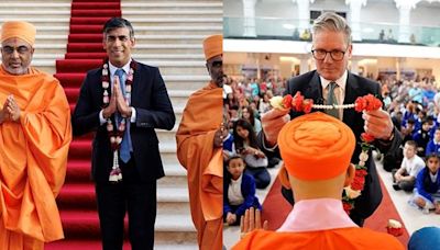 Temple trail: Rishi Sunak, Keir Starmer both woo British Hindu voters | World News - The Indian Express