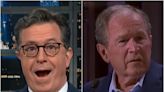 Stephen Colbert roasts George Bush after Ukraine speech gaffe