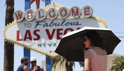 Las Vegas hits record 48C as motorcyclist dies in Death Valley amid US heatwave