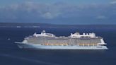 Cruise ship anchored in Elliott Bay due to strong winds