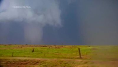 Tornado on the ground for nearly an hour in southwest Oklahoma