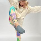 【波蘭 ????兒童緊身褲 趣味插畫系列 歐洲環保紡織 透氣佳高彈性