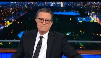 Stephen Colbert defiende a manifestantes universitarios a favor de Palestina