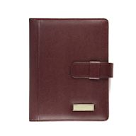Journals that have a cover made of leather or faux-leather. Often used for journaling or as a personal diary.