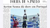 Segunda capa histórica sobre Senna revive vitória épica em Portugal, a primeira dele na F1