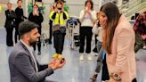 WATCH: This Man Pulled Off an Epic Airport Proposal Despite a Canceled Flight and Lost Luggage (Exclusive)